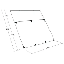 Outwell Hillcrest Tarp - Tarp 12 Outwell Hillcrest Tarp - Tarp -Brunner Shop outwell hillcrest tarp tarp detail 6